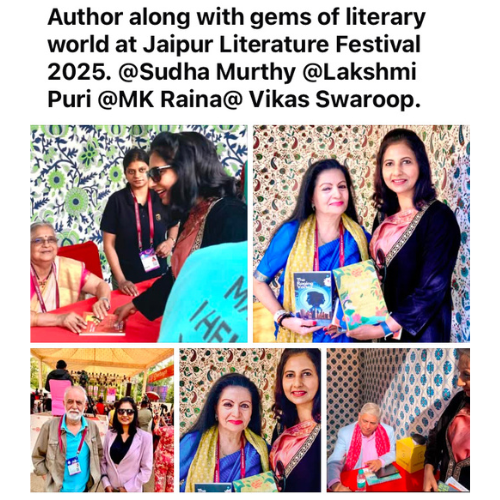 Author collage at JLF